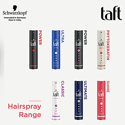 Schwarzkopf Taft Phyto-Keratin Hairspray - Hold 4, 250 ml All Weather Proof