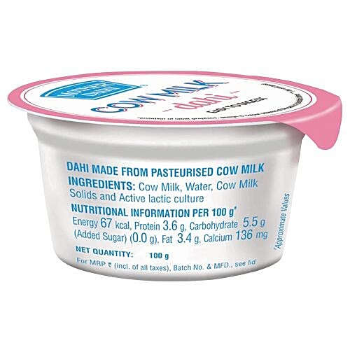 Buy mother dairy Cow Milk Dahi Online at Best Price of Rs 12 bigbasket