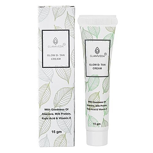 Glamveda Glow D - Tan Cream, Free from Parabens, Harmful Chemicals, 15 g  Free from Parabens, Harmful Chemicals