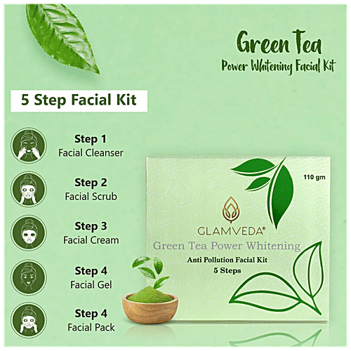Buy Glamveda Green Tea Facial Kit Online at Best Price bigbasket