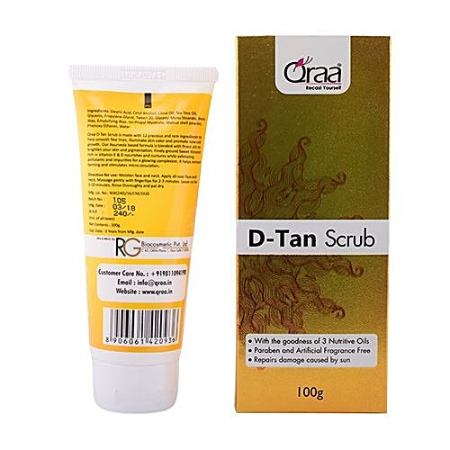 QRAA D-Tan Scrub, 100 g  