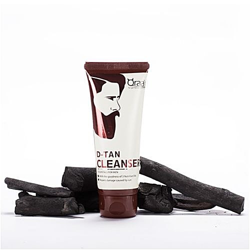 QRAA D-Tan Cleanser For Men, 100 g  