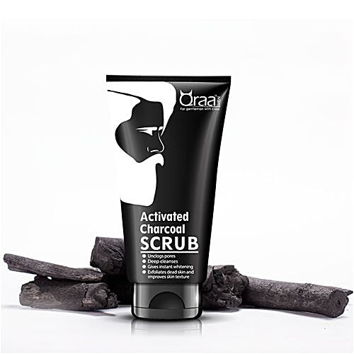 QRAA Activated Charcoal Scrub, 100 g  