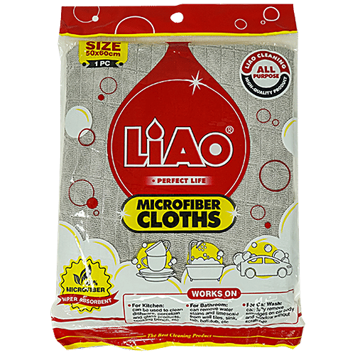 Liao Microfiber Cleaning/Dusting Cloth, Multipurpose, Soft, Super Absorbent, Quick Drying, G130060, 1 pc  Super Absorbent