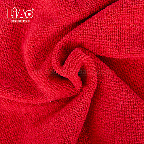 Liao Microfiber Cleaning/Dusting Cloth, Multipurpose, Soft, Super Absorbent, Quick Drying, Red & Grey, G130064, 6 pcs Super Absorbent