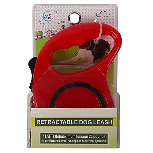DP Retractable Dog Leash - Red, BB-315RD, 1 pc  