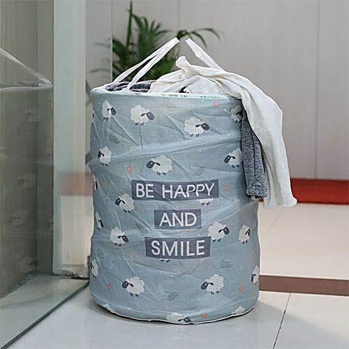 DP Clothes Storage Laundry Bag - Blue Sheeps Printed, BB-562, 34 L  