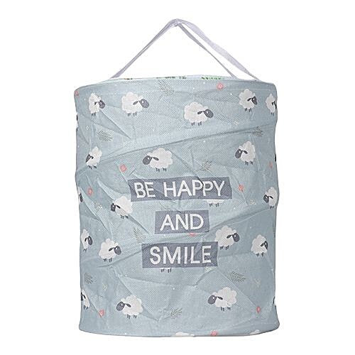 DP Clothes Storage Laundry Bag - Blue Sheeps Printed, BB-562, 34 L  