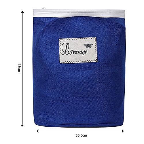 DP Clothes Storage Laundry Bag/Basket - Printed, Fabric Material, Washable, Lightweight, Blue, BB-558, 44 L  Lightweight, Durable