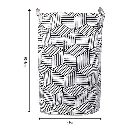 DP Clothes Storage Laundry Basket - Printed, Blue, BB-561BL, 88 L  