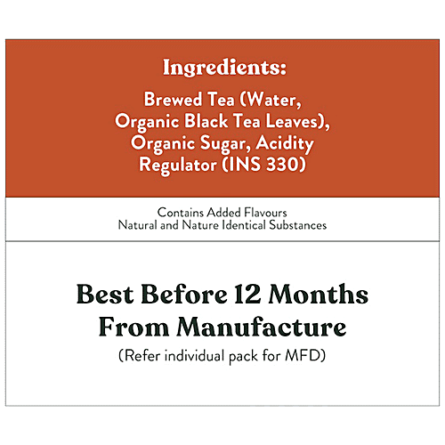 Brewhouse Tea Brewing Co. Organic Classic Peach Ice Tea, 350 ml  