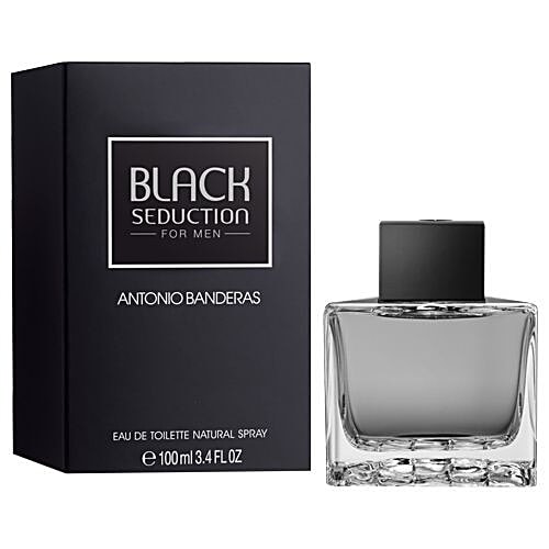 Antonio Banderas Seduction in Black For Men Eau De Toilette, 100 ml  