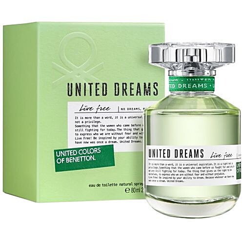 United Colors Of Benetton United Dreams Live Free Eau De Toilette, 80 ml  