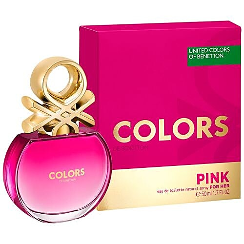 United Colors Of Benetton Colors Pink For Her Eau De Toilette, 50 ml  