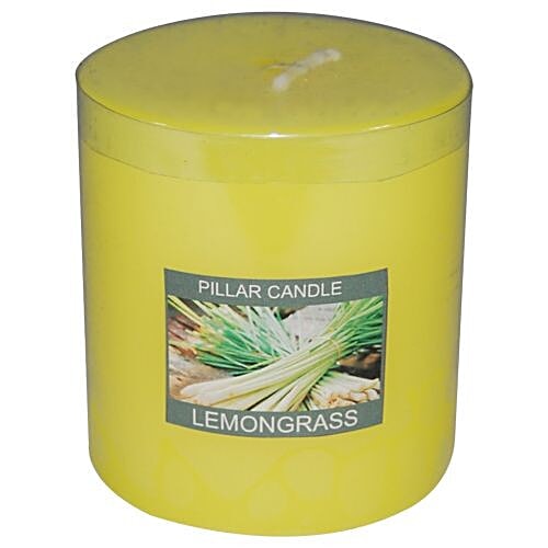Buy Fish Scented Pillar Candle Lemon Grass Online at Best Price of Rs