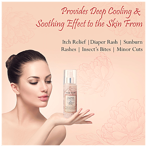 Aloe Veda Men & Women Aloe Calamine Soothing Lotion - Oily to Normal Skin, With Aloe Vera Leaf Extracts, 200 ml  Protects Skin From UV & Sunrays