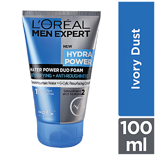L'Oreal Paris Men Expert Hydra Power Duo Foam Cleanser, 100 ml