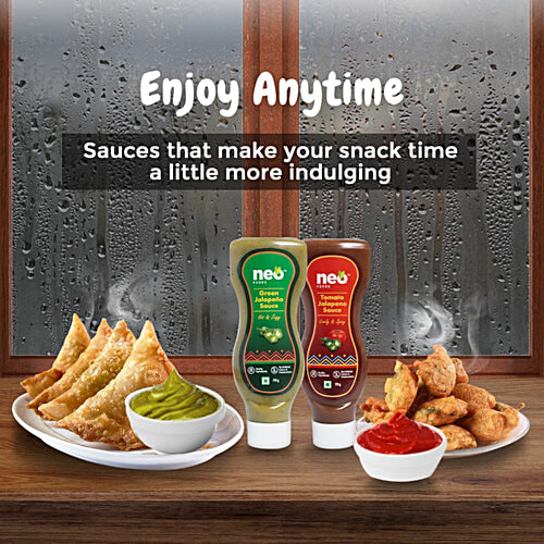 Neo Tomato Jalapeno Sauce, 190 g Bottle No Artificial Colour & Preservatives