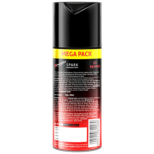 KamaSutra Spark Deodorant Spray - For Men, 220 ml