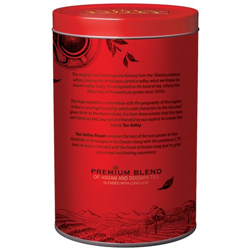 Tea Valley Royal Black Tea, 250 g Tin Premium Blend