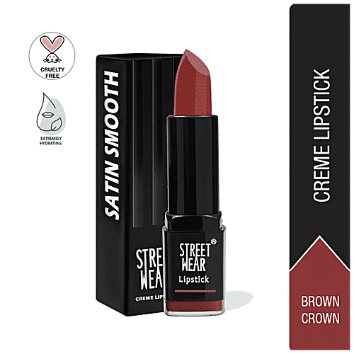 Street Wear Satin Smooth Lipstick, 4.2 g Brown Crown 