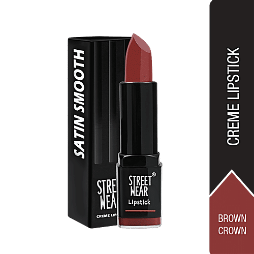 Street Wear Satin Smooth Lipstick, 4.2 g Brown Crown 