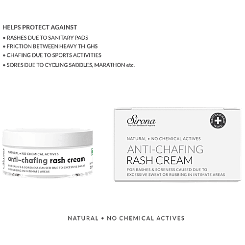 Sirona Natural Anti Chafing Rash Cream, 25 g  