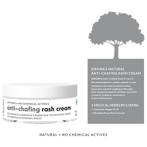 Sirona Natural Anti Chafing Rash Cream, 25 g  