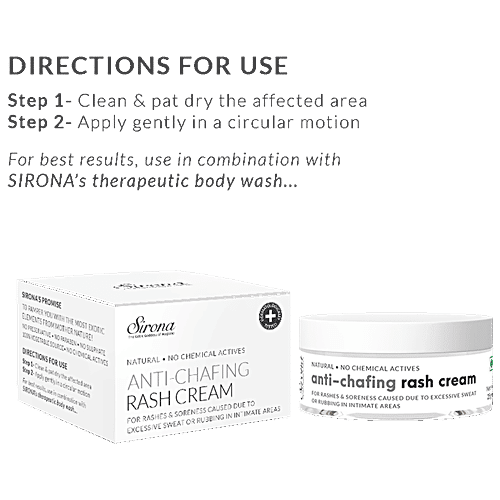 Sirona Natural Anti Chafing Rash Cream, 25 g  