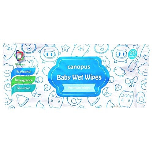 Canopus Baby Wet Wipes, 20 Pulls  