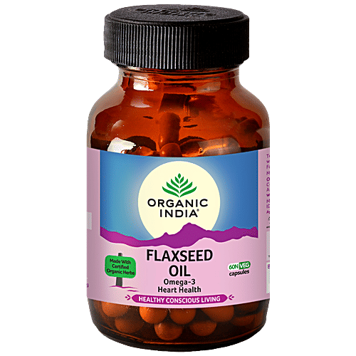 Buy Organic India Flaxseed Oil Capsules Online at Best Price of Rs 465.