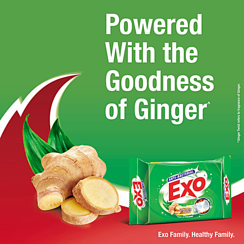 Exo Dishwash Bar Anti-Bacterial Touch Shine, 600 g (3 N x 200 g) Anti-Bacterial, Touch & Shine