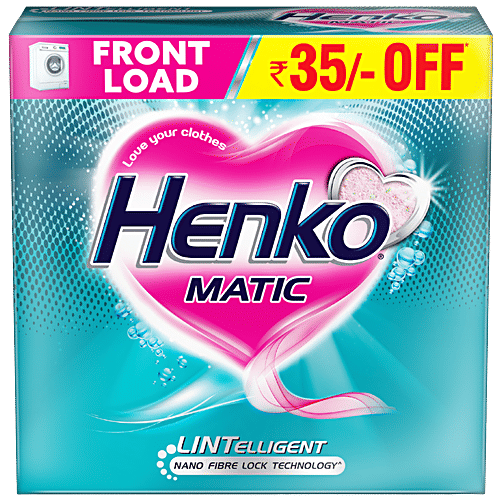 Henko Matic - Front Load Detergent, 1 kg  Nano Fibre Lock Technology