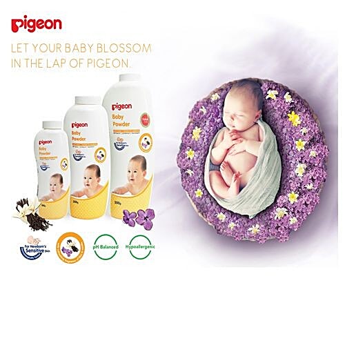 Pigeon Baby Powder With Fragrance, 100 g  Hypoallergenic & pH Balanced