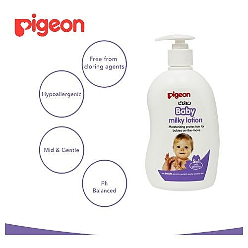 pigeon baby milky lotion