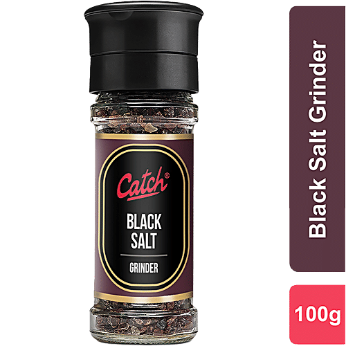 Catch Black Salt/Meeth - Grinder, 100 g Glass Bottle 
