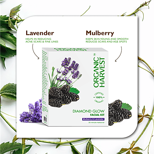 Organic Harvest Diamond - Shine & Glow Facial Kit, 60 g  