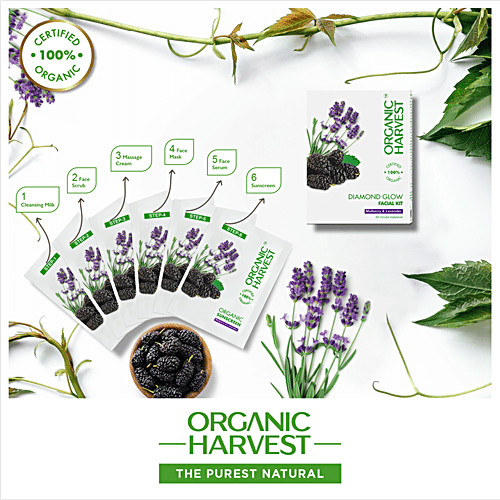 Organic Harvest Diamond - Shine & Glow Facial Kit, 60 g  