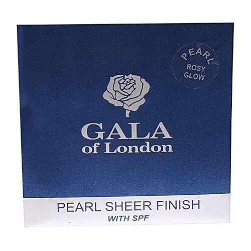 GALA OF LONDON Pearl Compact With Mirror, 12 g Rosy Glow 
