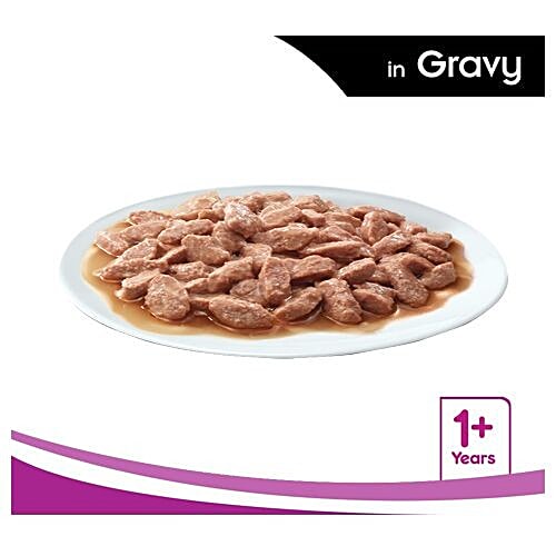 Whiskas Adult Wet Cat Food - Chicken In Gravy, Super Saver Pack, 1+ Year, 85 g (Pack Of 48) 