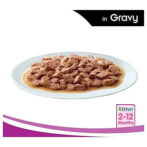 Buy Whiskas Kitten Wet Cat Food Chicken In Gravy, Super Saver Pack, 2