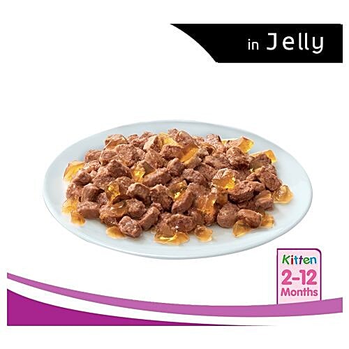 Whiskas Kitten Wet Cat Food - Super Saver Pack, 2-12 Months, Tuna In Jelly, 85 g Pack of 48 