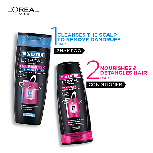 Buy Loreal Paris Fall Resist 3X Antidandruff Shampoo Online at Best Price of Rs 282 bigbasket
