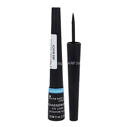 Rimmel London Exaggerate Waterproof Eyeliner - Black #003, 2.5 ml  