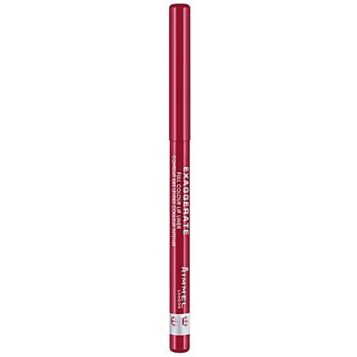 Rimmel London Exaggerate Full Colour Lip Liner - 024 Red Diva, 0.25 g  