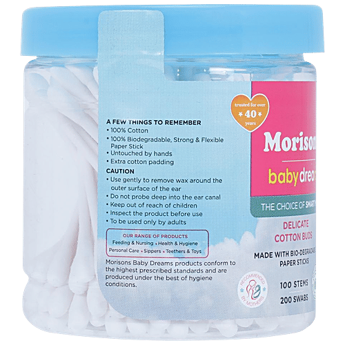 Morisons Baby Dreams Cotton Buds, 1 pc  