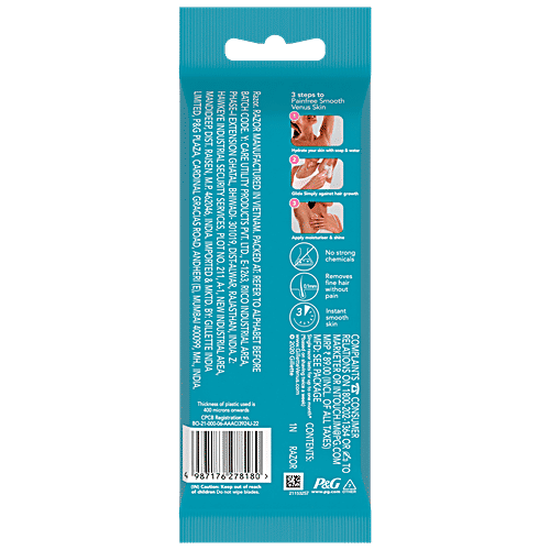 Gillette Venus Simply Venus 3 Blade Hair Removal Razor - For Women, 1 pc No Strong Chemicals