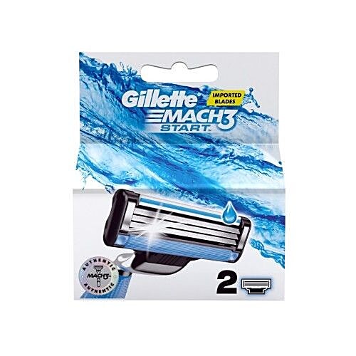 Gillette Mach3 - Start Mens Razor Blades, Cartridge, 2 pcs  