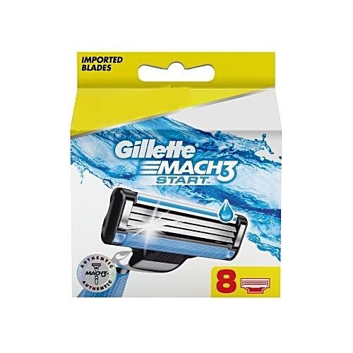 Gillette Mach3 - Start Mens Razor Blades, Cartridge, 8 pcs  