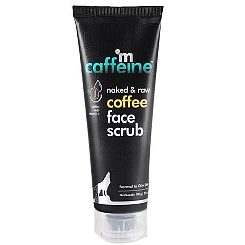 Buy mCaffeine Naked & Raw Coffee Face Scrub, Vitamin E, Tan Removal, Oily/Normal Skin Online at